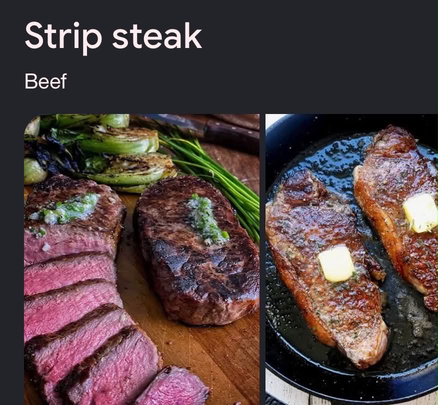 New York strip steak