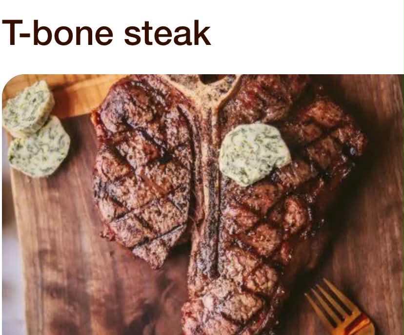 T-bone steak